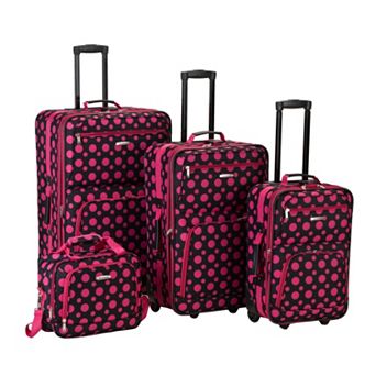Rockland 4 pc Print Luggage Set