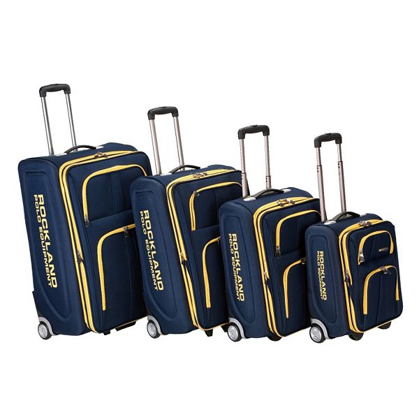 Rockland Polo Equipment 4-Piece Wheeled Luggage Set