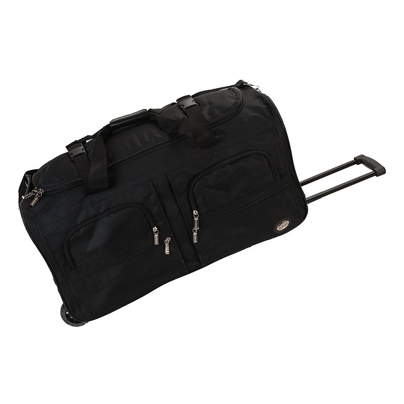 Rockland 99L Rolling Duffel Bag - Black