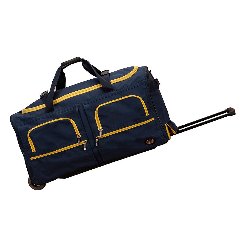 Rockland 30-Inch Rolling Duffel Bag, Blue