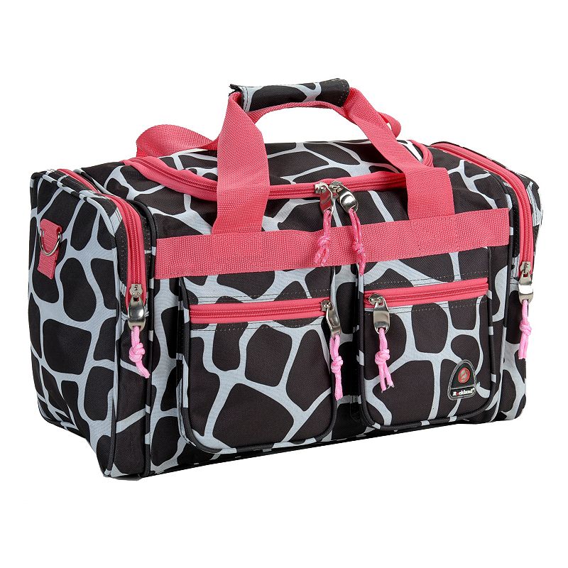 Rockland 19-Inch Duffel Bag, Pink Giraffe