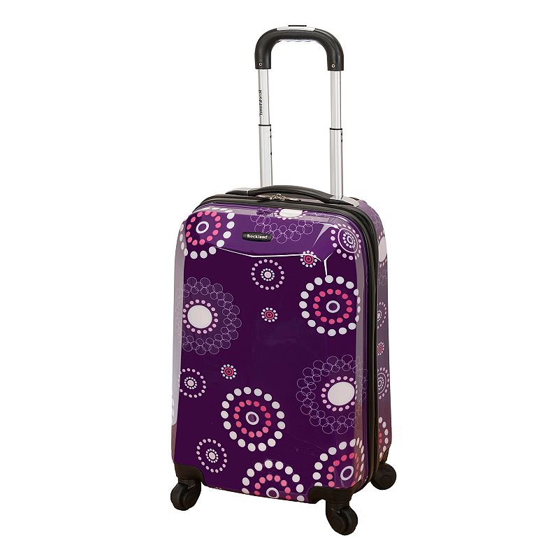 Rockland 20-Inch Hardside Spinner Carry-On Luggage, Purple Pearl