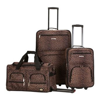 Rockland Luggage, 3 pc Wheeled Luggage Set