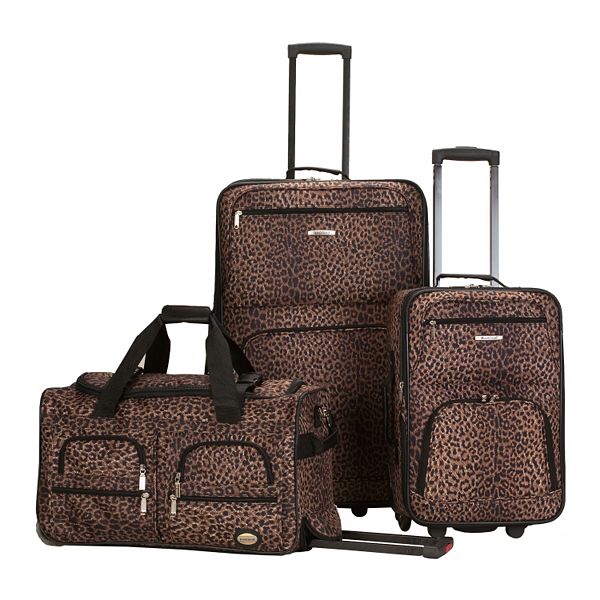 Rockland Luggage, 3-pc. Wheeled Luggage Set