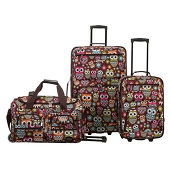 Rockland Luggage, 3 pc Wheeled Luggage Set