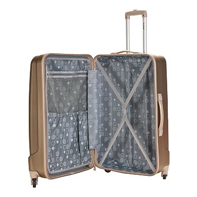 Rockland 3-Piece Hardside Spinner Glossy Luggage Set