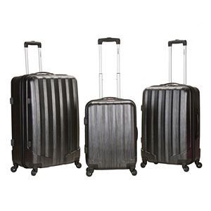 Rockland 3-Piece Hardside Spinner Matte Luggage Set