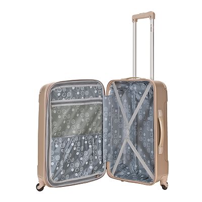 Rockland 3 Piece Hardside Spinner Matte Luggage Set