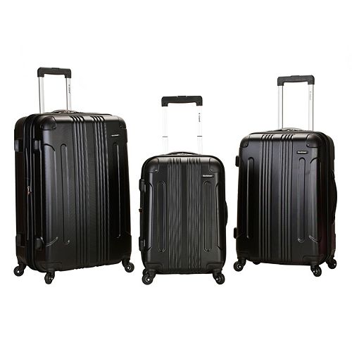 Rockland 3Piece Hardside Spinner Matte Luggage Set