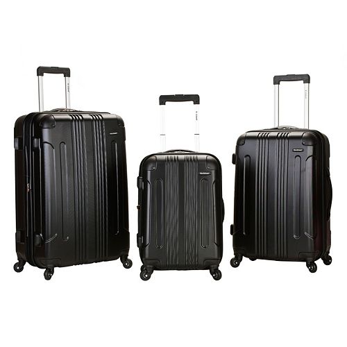 Rockland 3-Piece Hardside Spinner Matte Luggage Set