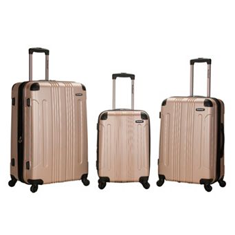Rockland 3 pc Hardside Spinner Matte Luggage Set