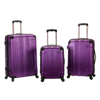 Rockland 3 pc Hardside Spinner Matte Luggage Set