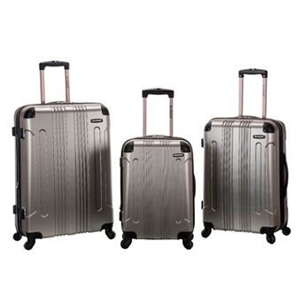 Rockland 3 pc Hardside Spinner Matte Luggage Set