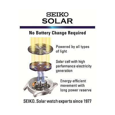 Seiko SSC141 Solar Blue Dial Stainless Steel Men s Chronograph Watch
