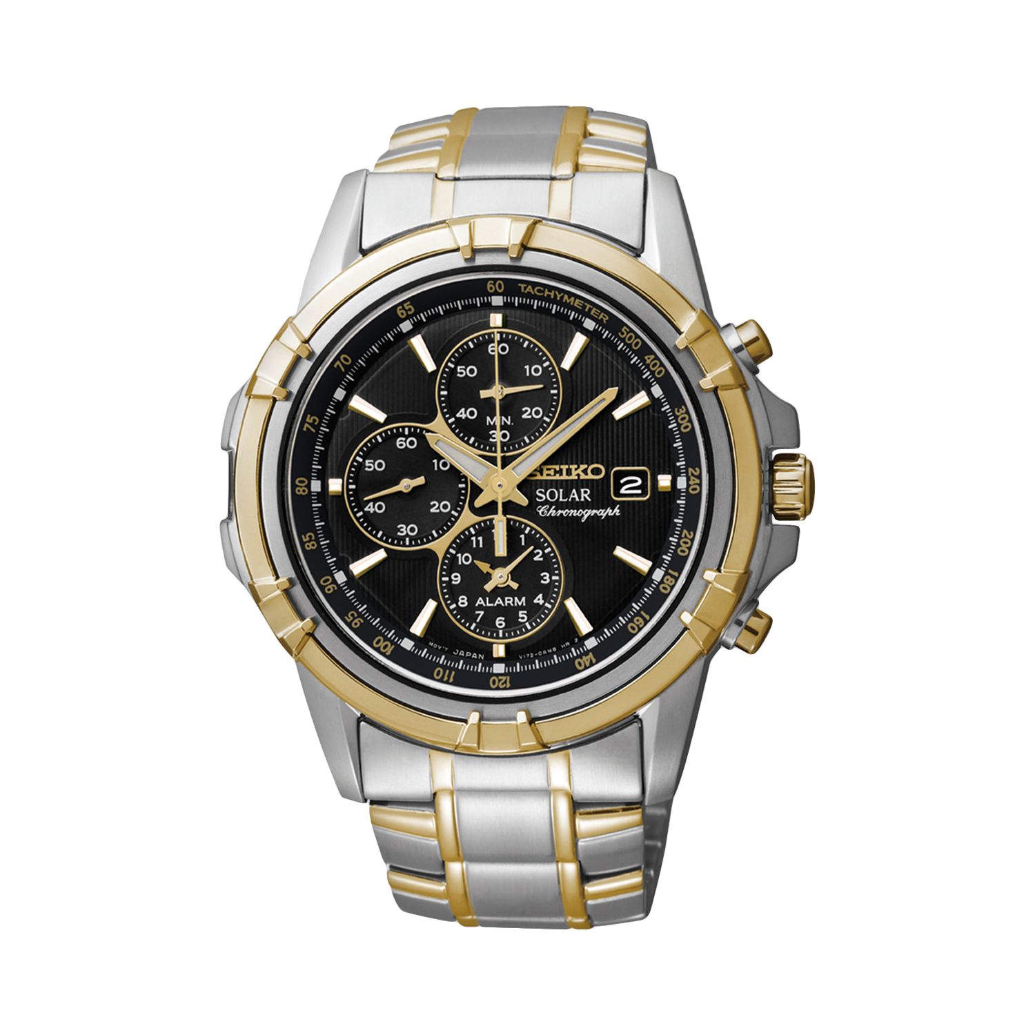 seiko gold and silver mens watch