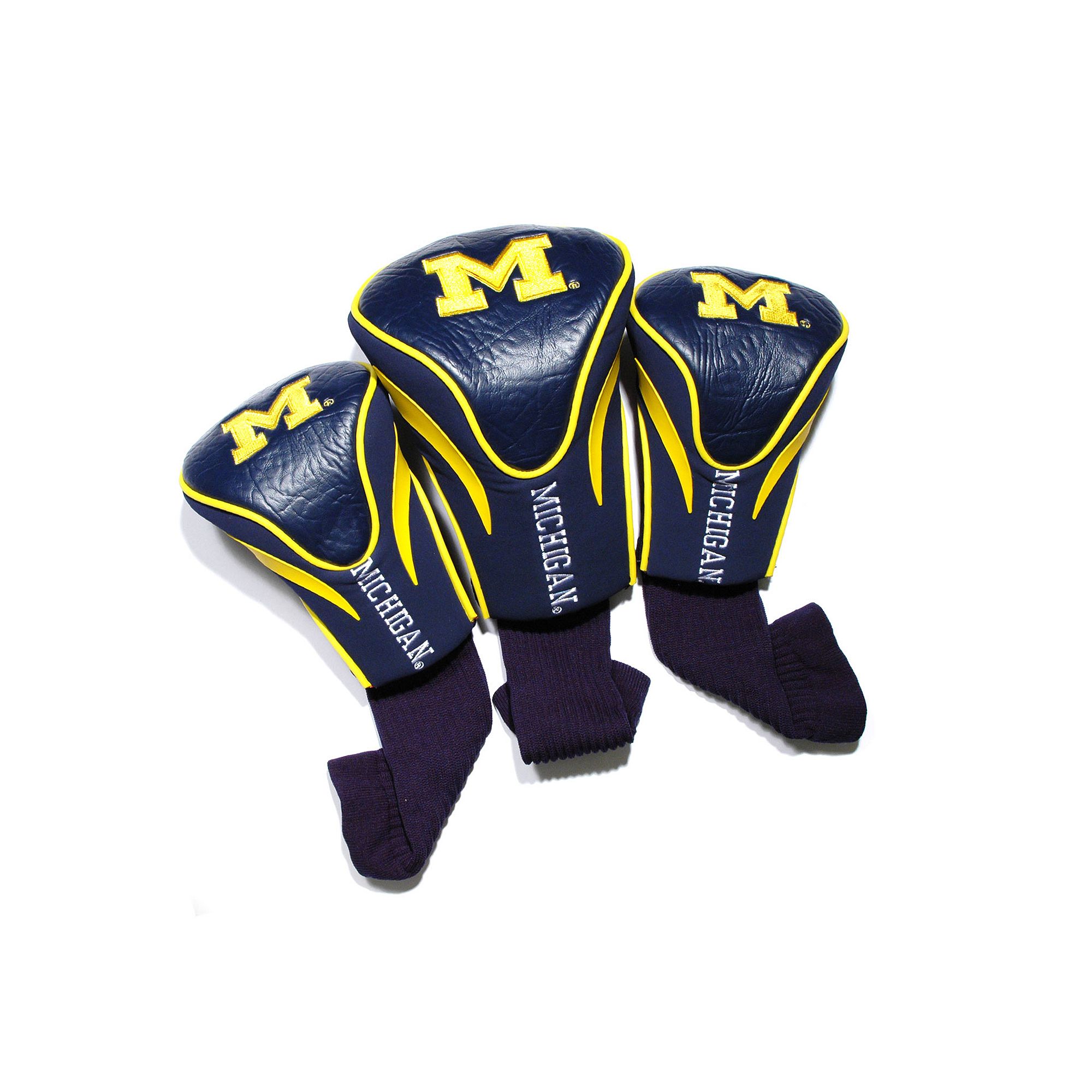 Team Golf Michigan Wolverines 3-pc. Contour Head Cover Set