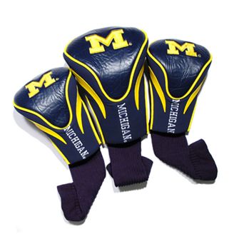 Team Golf Michigan Wolverines 3 pc Contour Head Cover Set