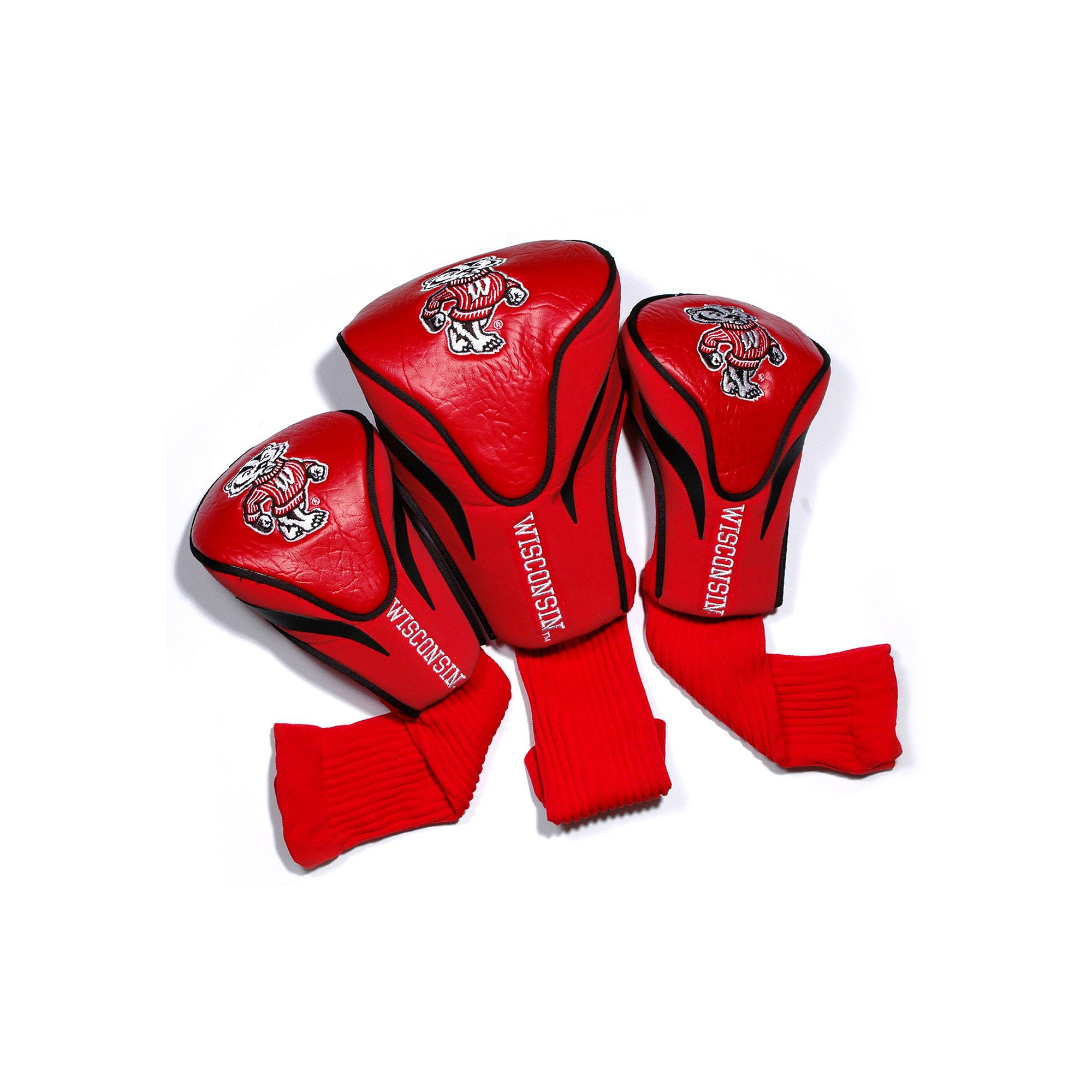 Team Golf Wisconsin Badgers 3-pc. Contour Head Cover Set