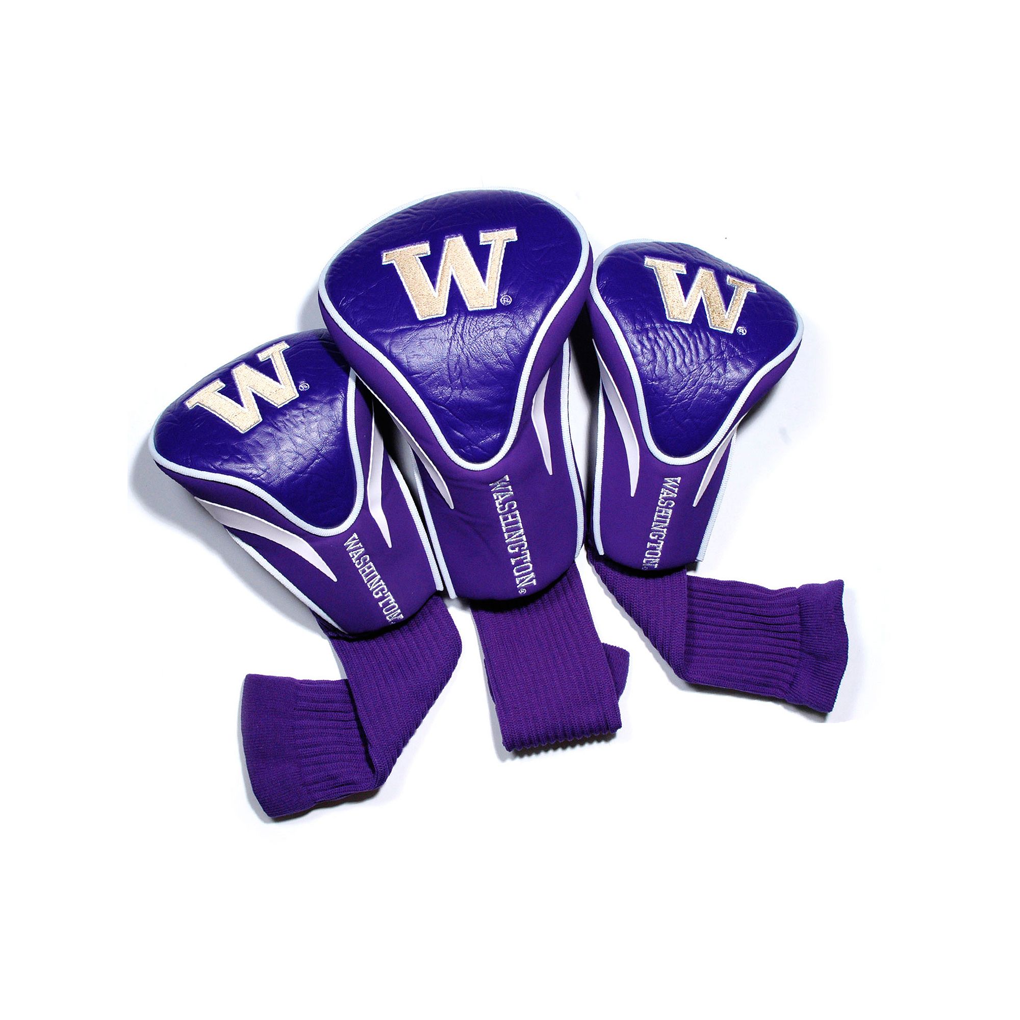 Team Golf Washington Huskies 3-pc. Contour Head Cover Set