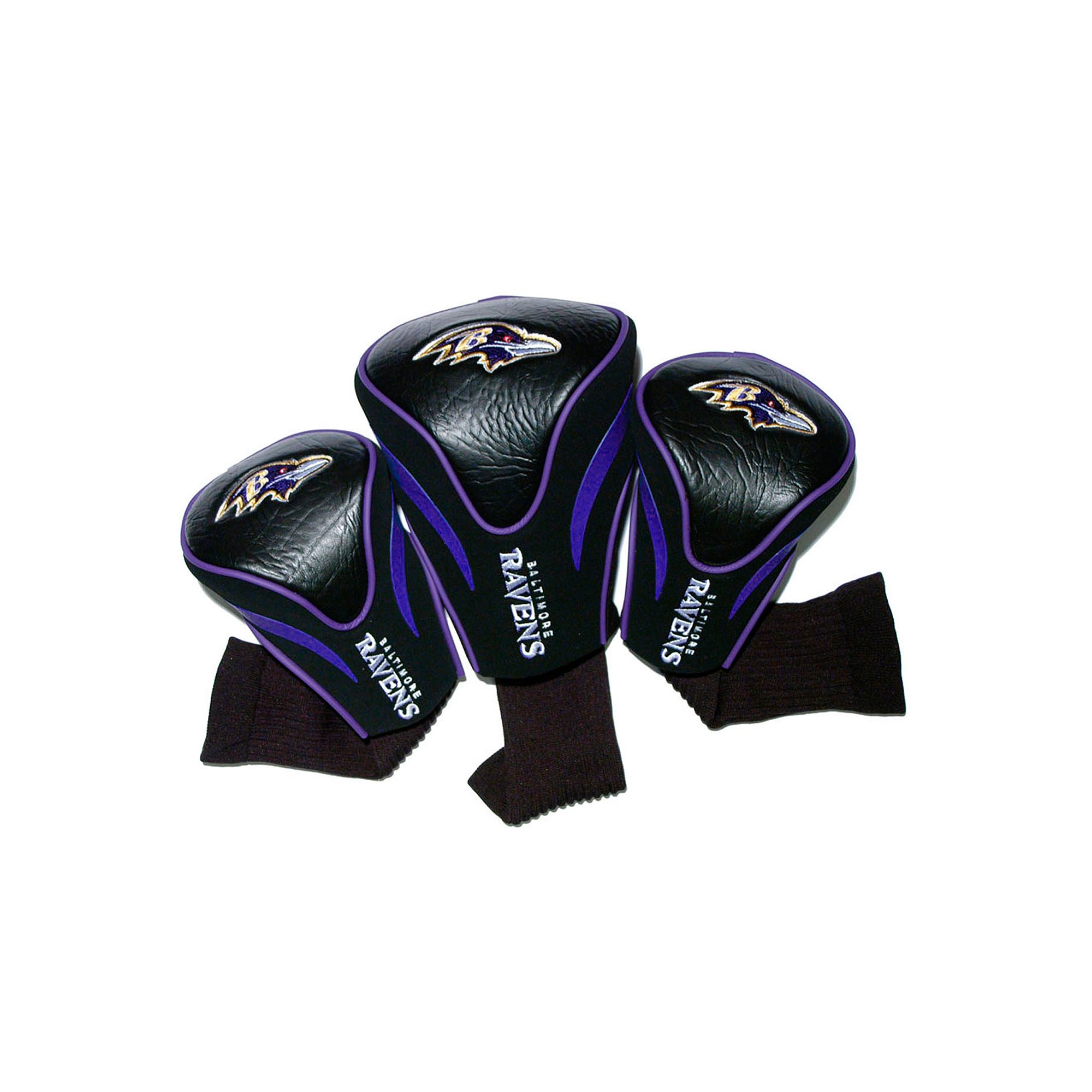 Team Golf Baltimore Ravens 3-pc. Contour Head Cover Set