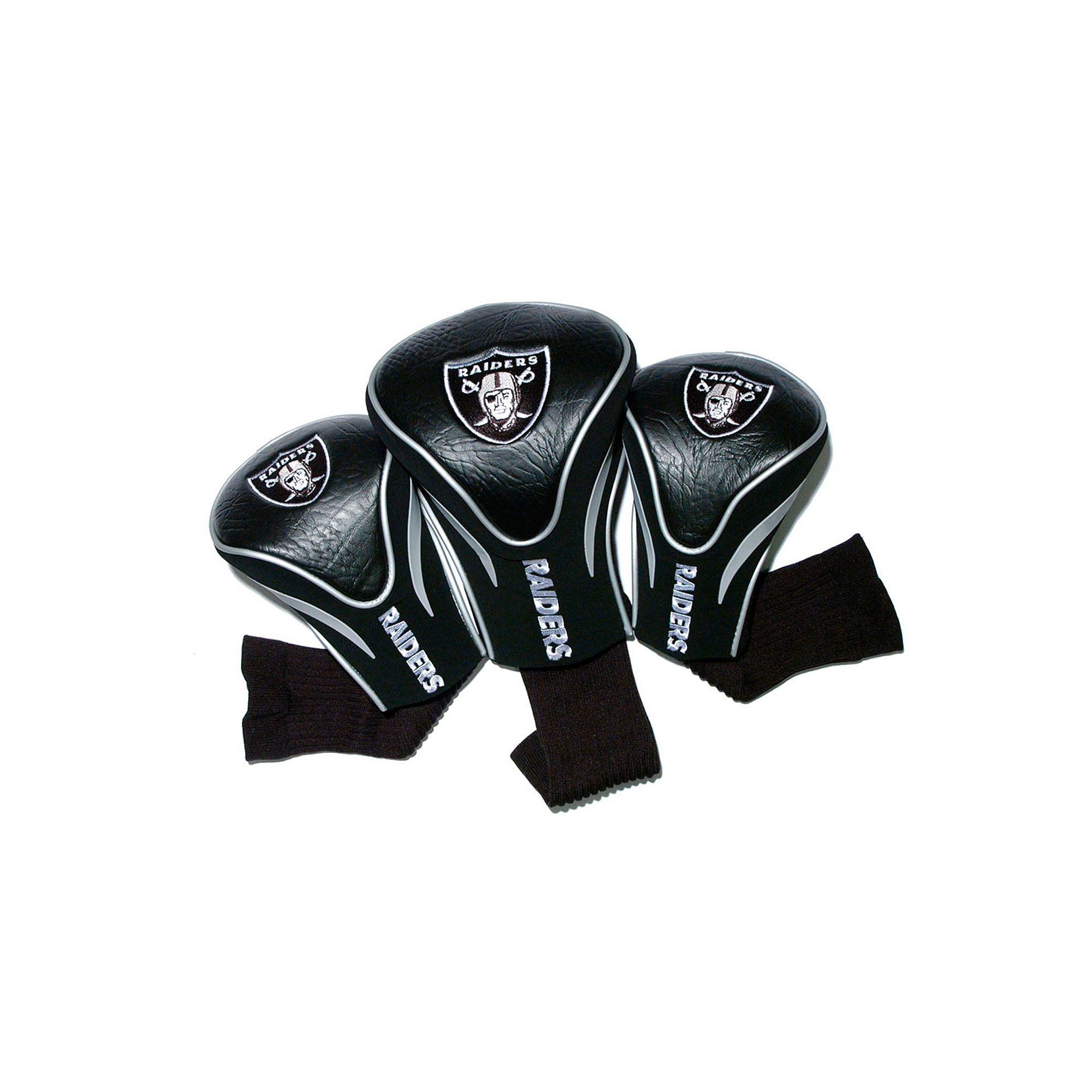 Team Golf Oakland Raiders 3-pc. Contour Head Cover Set
