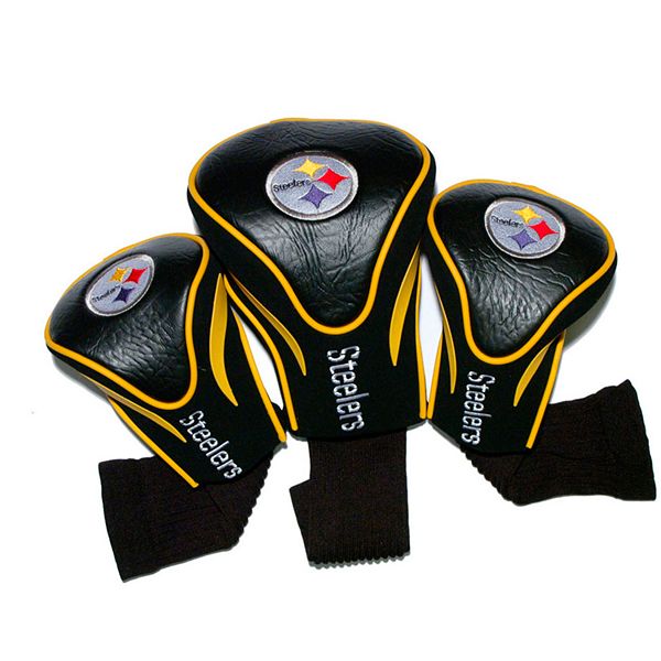 Team Golf Pittsburgh Steelers 3-pc. Contour Head Cover Set