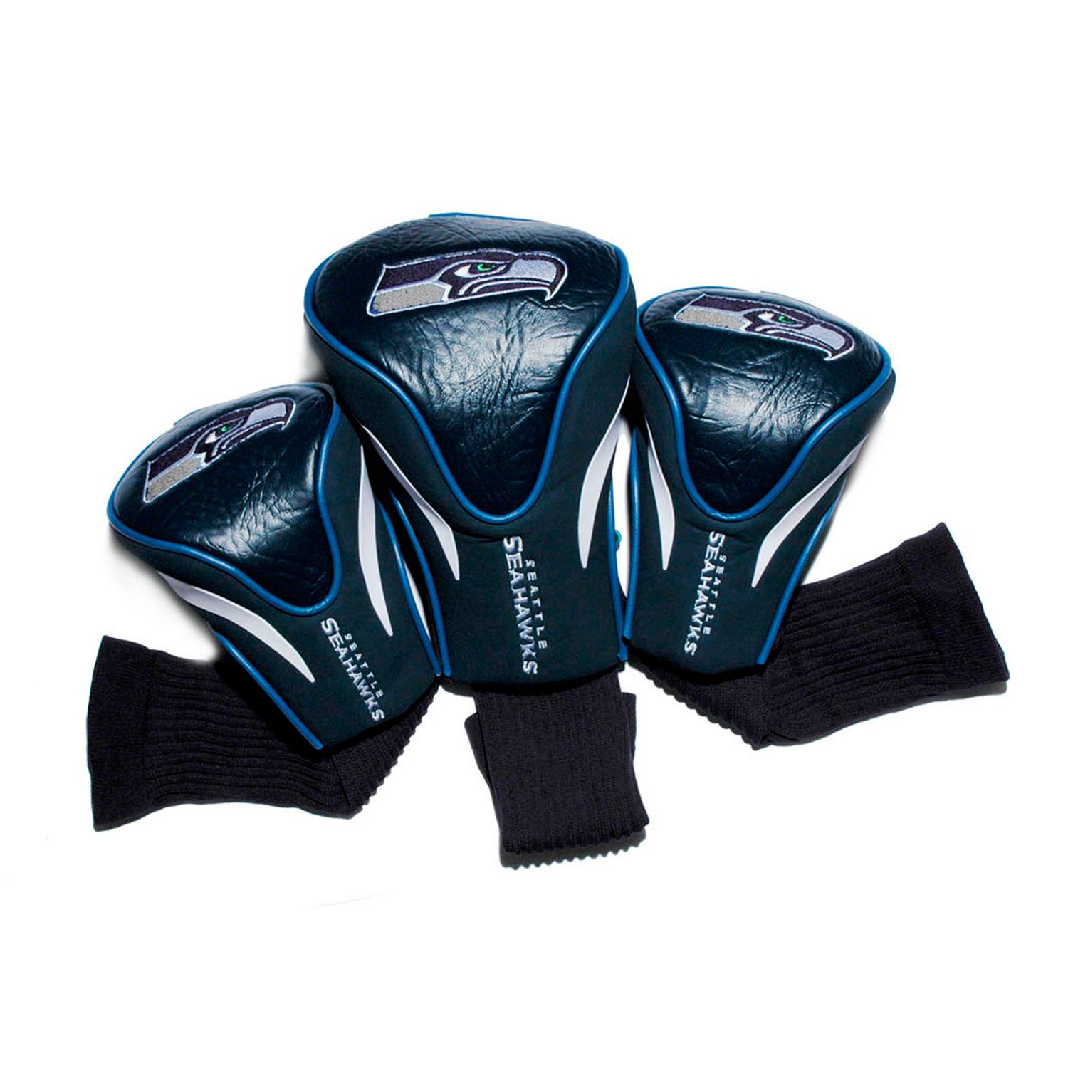 Seattle Seahawks Golf Club 3 Piece Contour Headcover Set