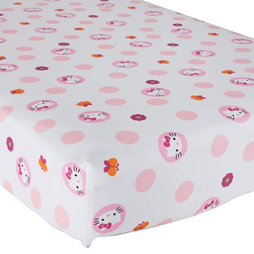 Hello Kitty Garden Crib Sheet By Lambs Ivy