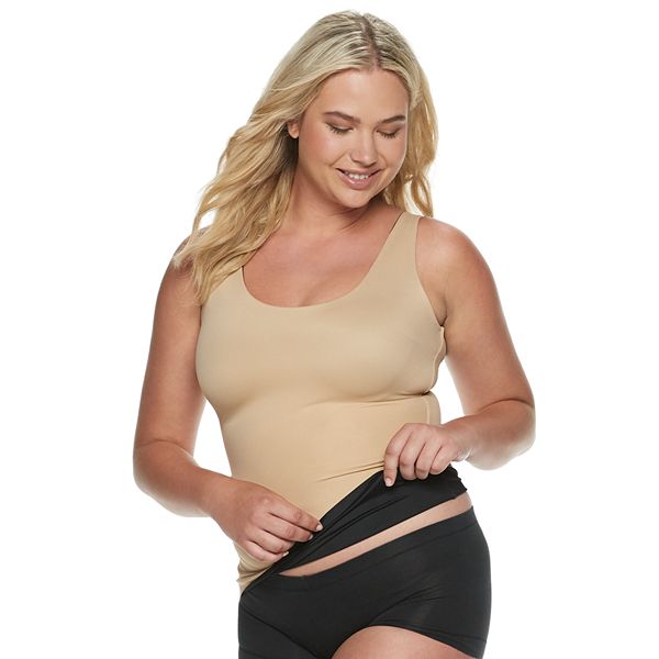 Light shapewear top with adjustable straps - Black - Sz. 42-60 -  Zizzifashion