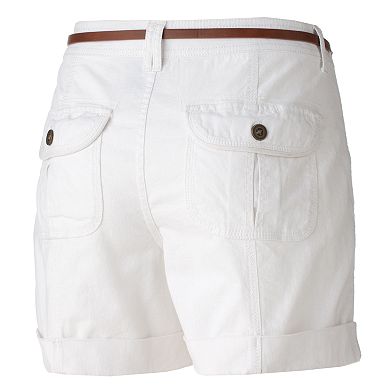 Apt. 9® Cuffed Linen Blend Shorts