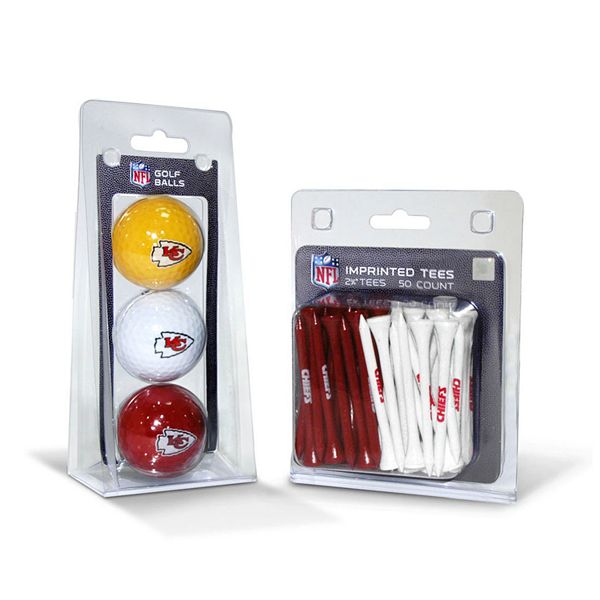 Team Golf Kansas City Chiefs Ball & Tee Set - Chf Team