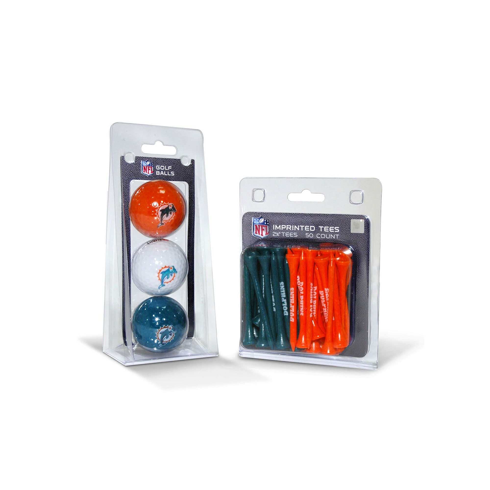Team Golf Miami Dolphins Ball & Tee Set