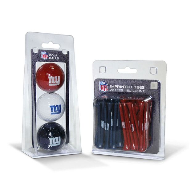 Team Golf New York Giants Ball & Tee Set