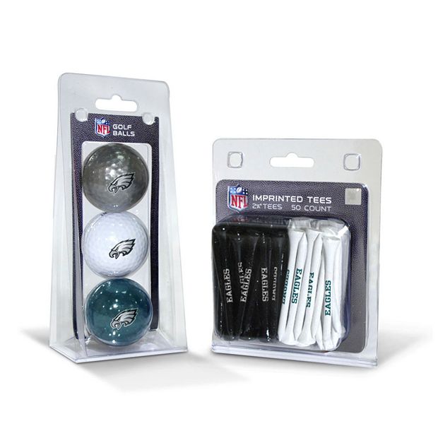 Team Golf Philadelphia Eagles Ball & Tee Set