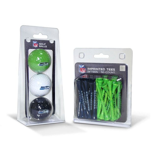 Team Golf Seattle Seahawks Ball & Tee Set