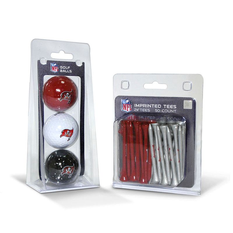 Team Golf Tampa Bay Buccaneers Ball and Tee Set, Multicolor