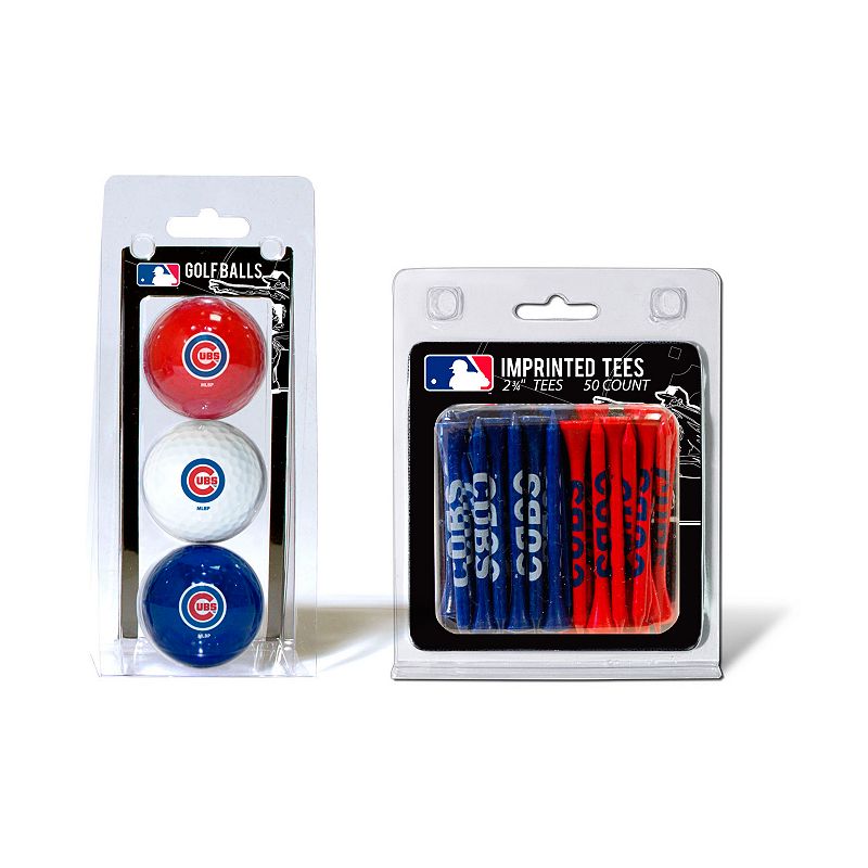 93750800 Team Golf Chicago Cubs Ball and Tee Set, Multicolo sku 93750800