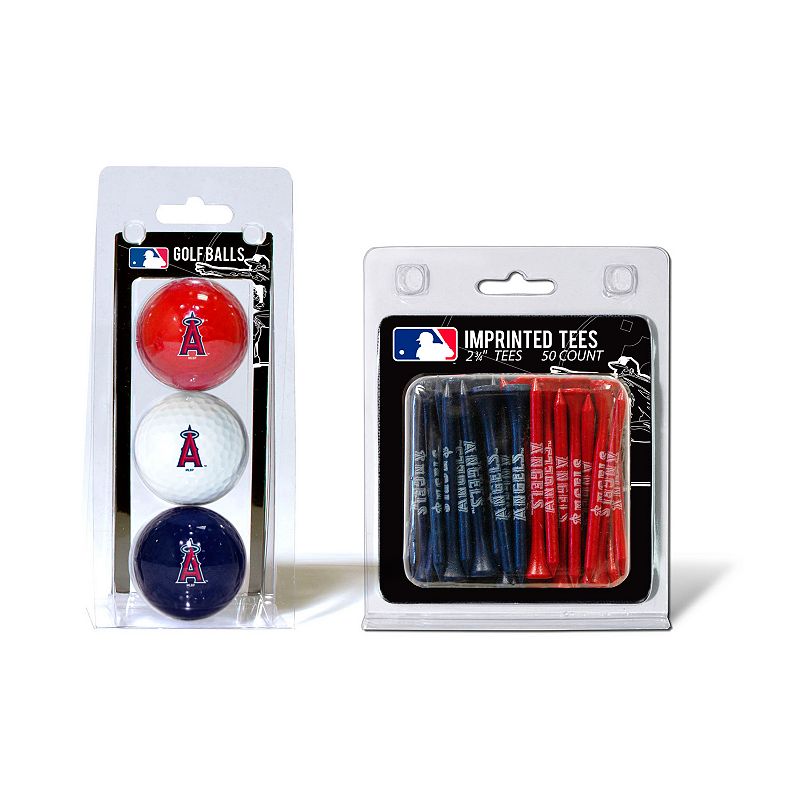Team Golf Los Angeles Angels of Anaheim Ball and Tee Set, Multicolor