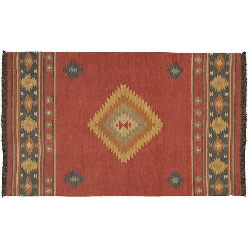 Artisan Weaver Tahlequah Rug, Red, 5X8 Ft