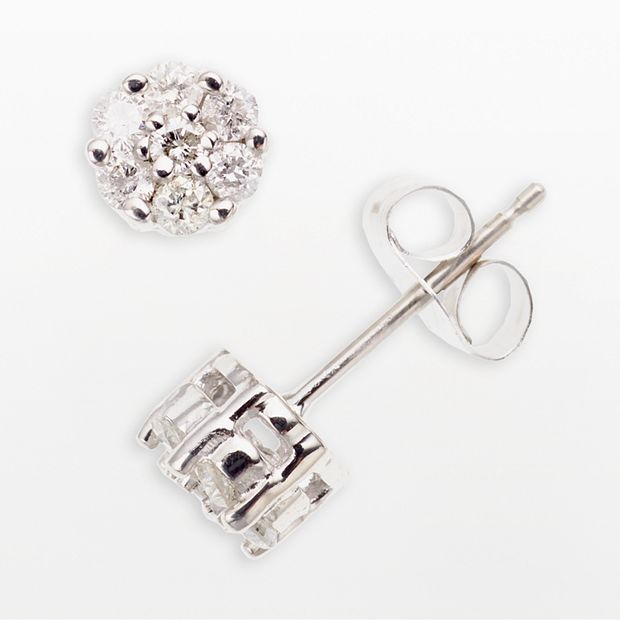 Diamond stud deals earrings at kohl's