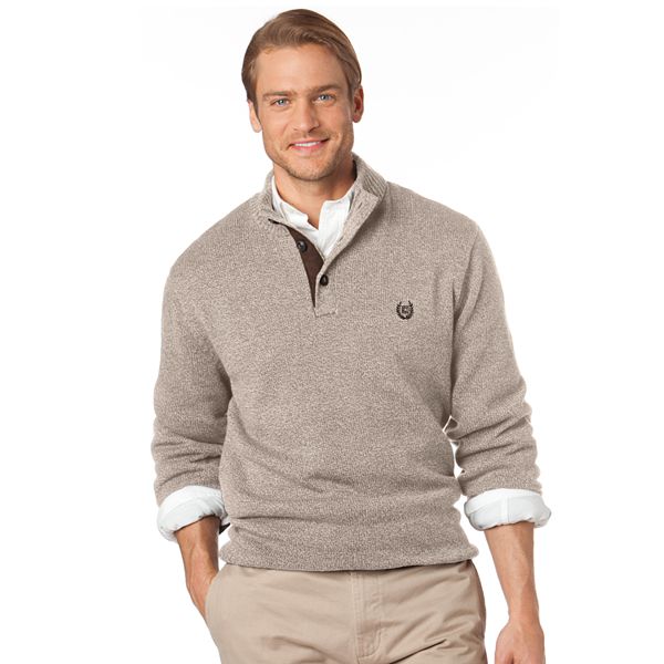 Chaps Solid Mockneck Sweater