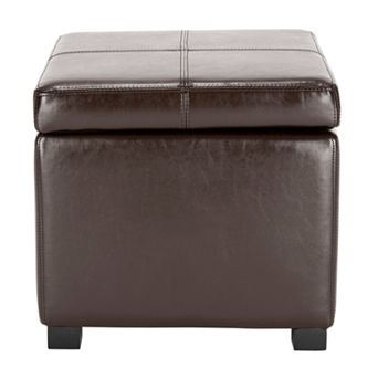 Safavieh Madison Leather Storage Ottoman