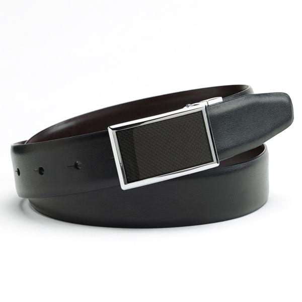 Apt. 9® Graphic Plaque Reversible Faux-Leather Belt