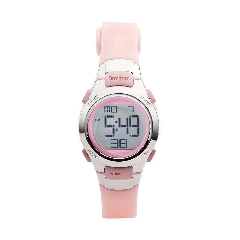 Armitron Women's Digital Chronograph Watch, Size: Small, Pink