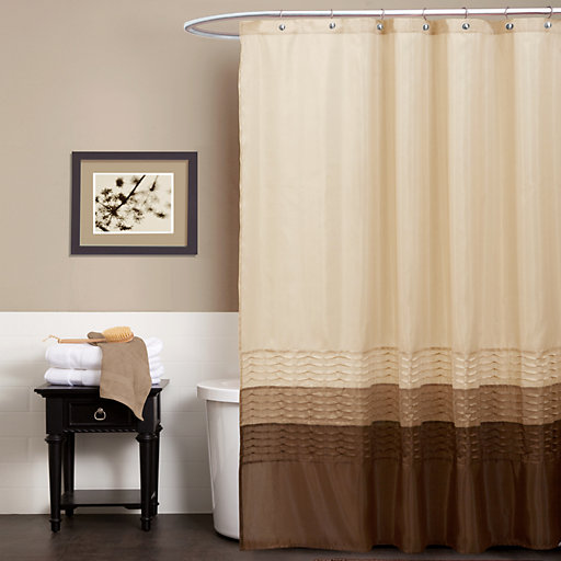 Rustic Shower Curtains Kohl S, Fabric Shower Curtain Dark Brown And Tan
