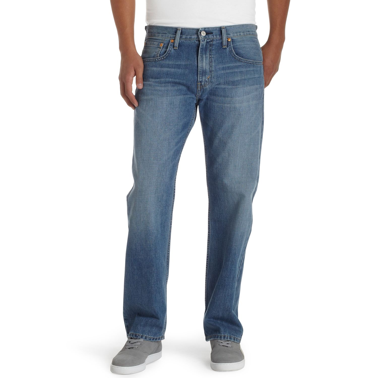 mens jeans with side stripe