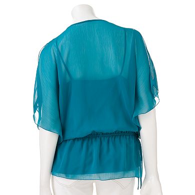 Apt. 9® Crochet Chiffon Top
