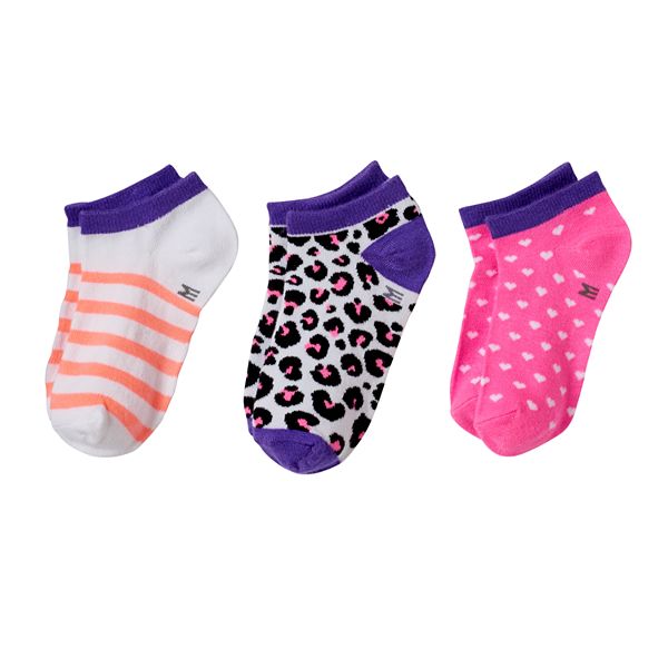 Girls SO® 3pk. No Show Socks