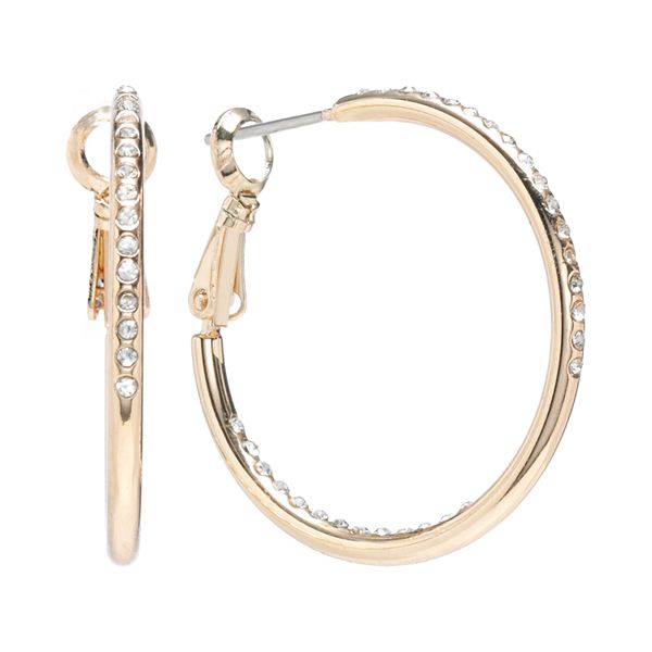 Kohls gold deals hoop earrings