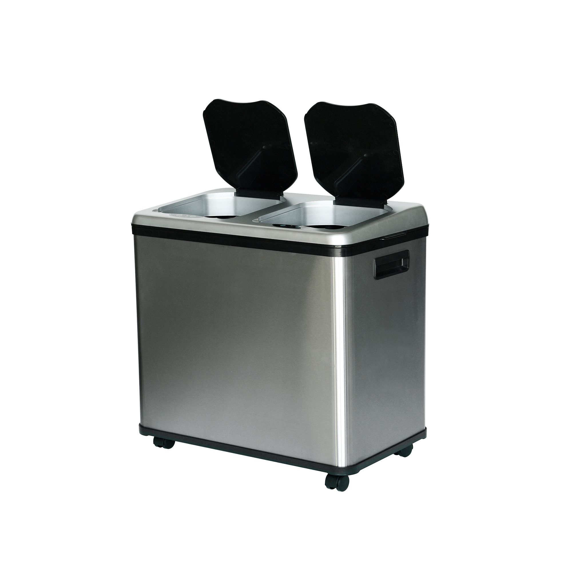 iTouchless 16-Gallon Dual-Compartment Stainless Steel Automatic Sensor Touc